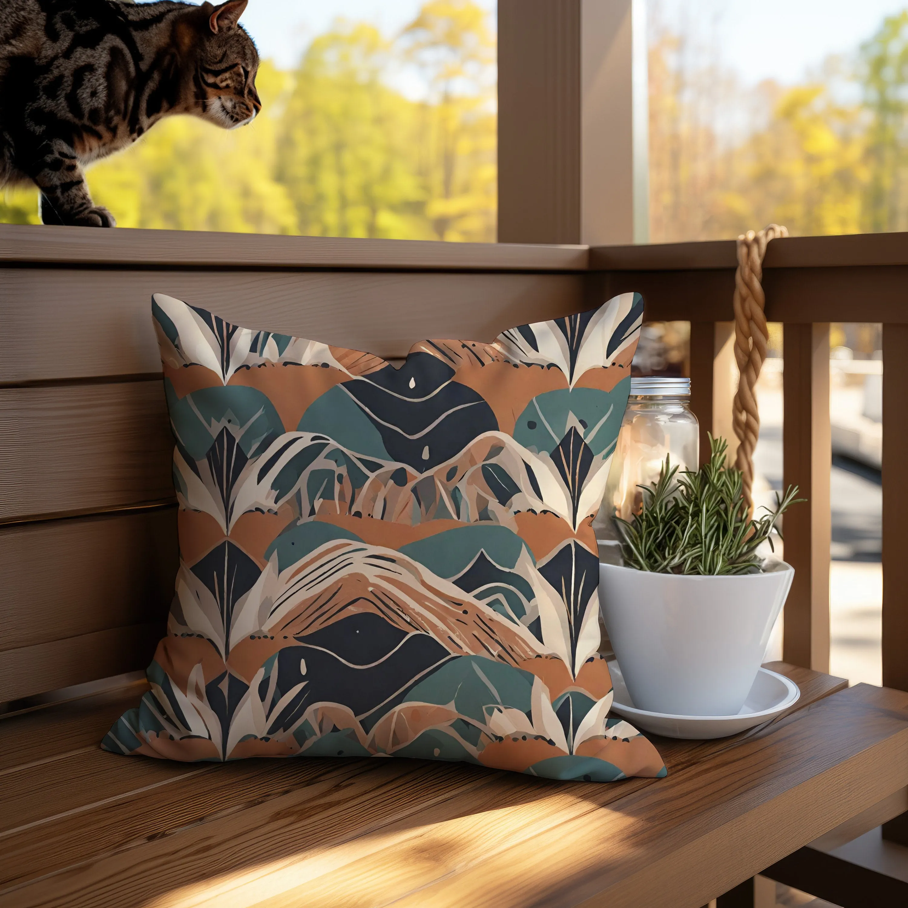 Boho Chic Sofa Pillow: Colorful Comfort Upgrade