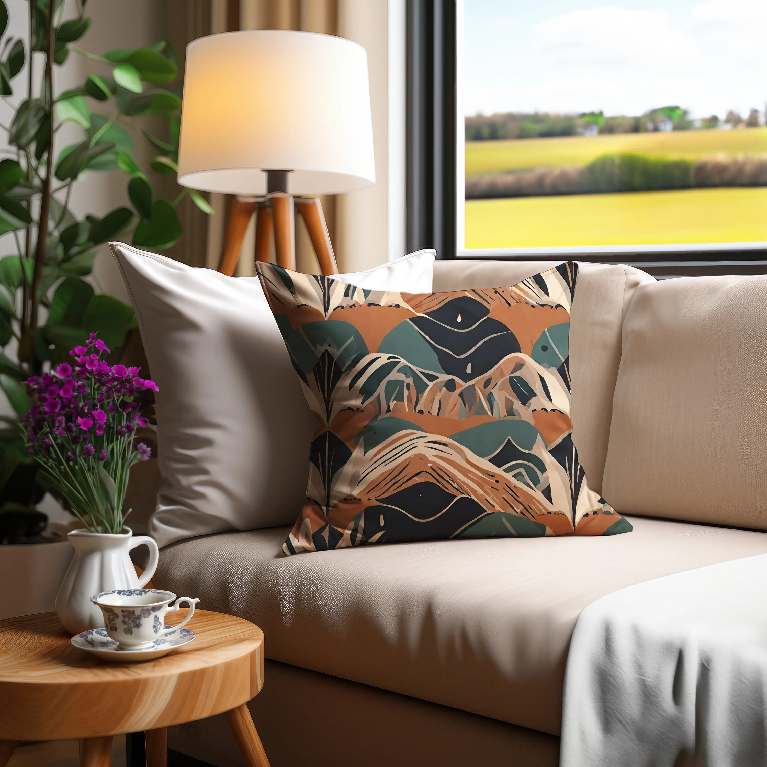 Boho Chic Sofa Pillow: Colorful Comfort Upgrade