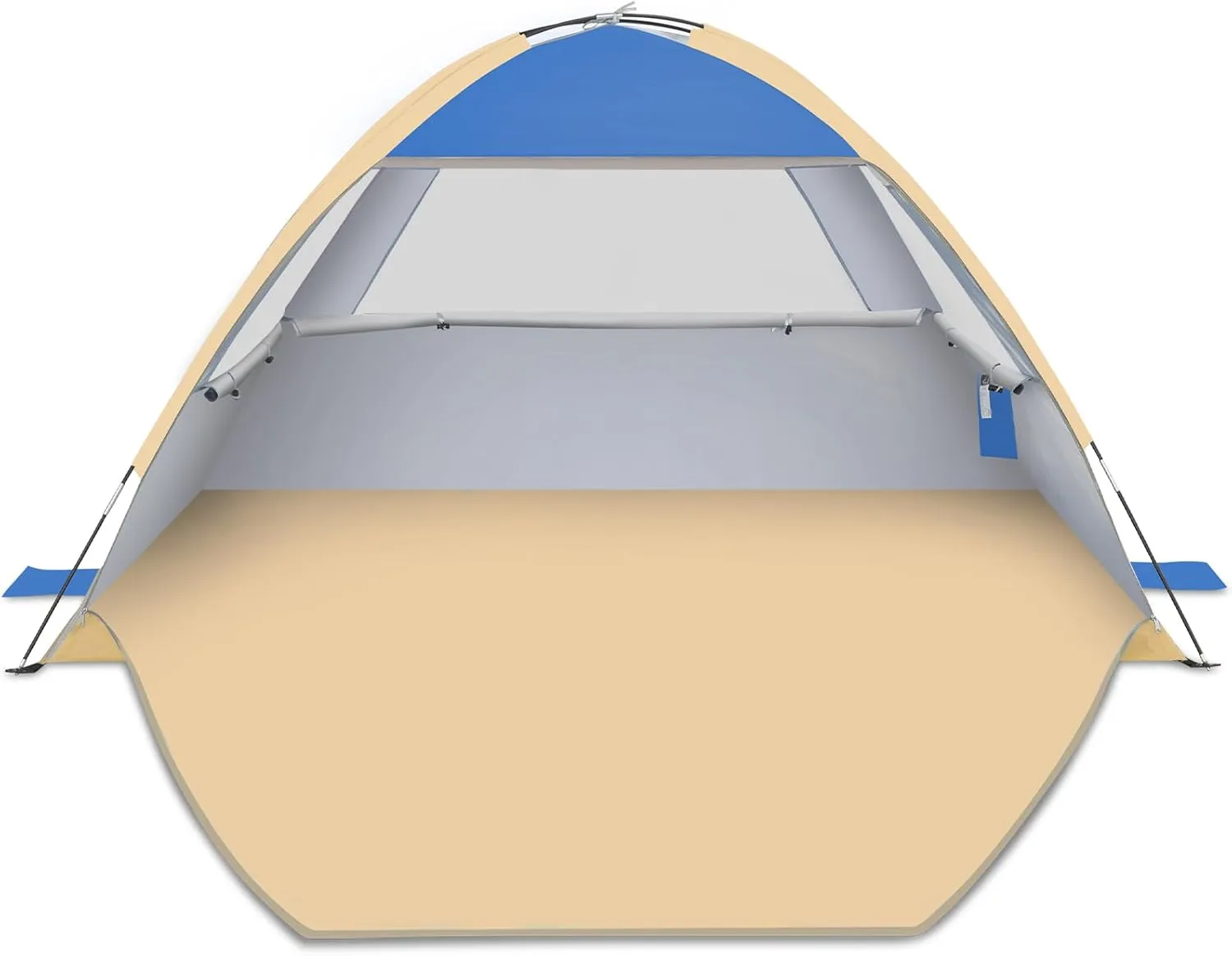 Gorich Beach Tent Sun Shelter for 3/4-5/6-7/8-10 Person with UPF 50 UV Protection, Lightweight & Easy Setup Beach Shade Canopy, Portable Beach Shade Tent Beach Cabana