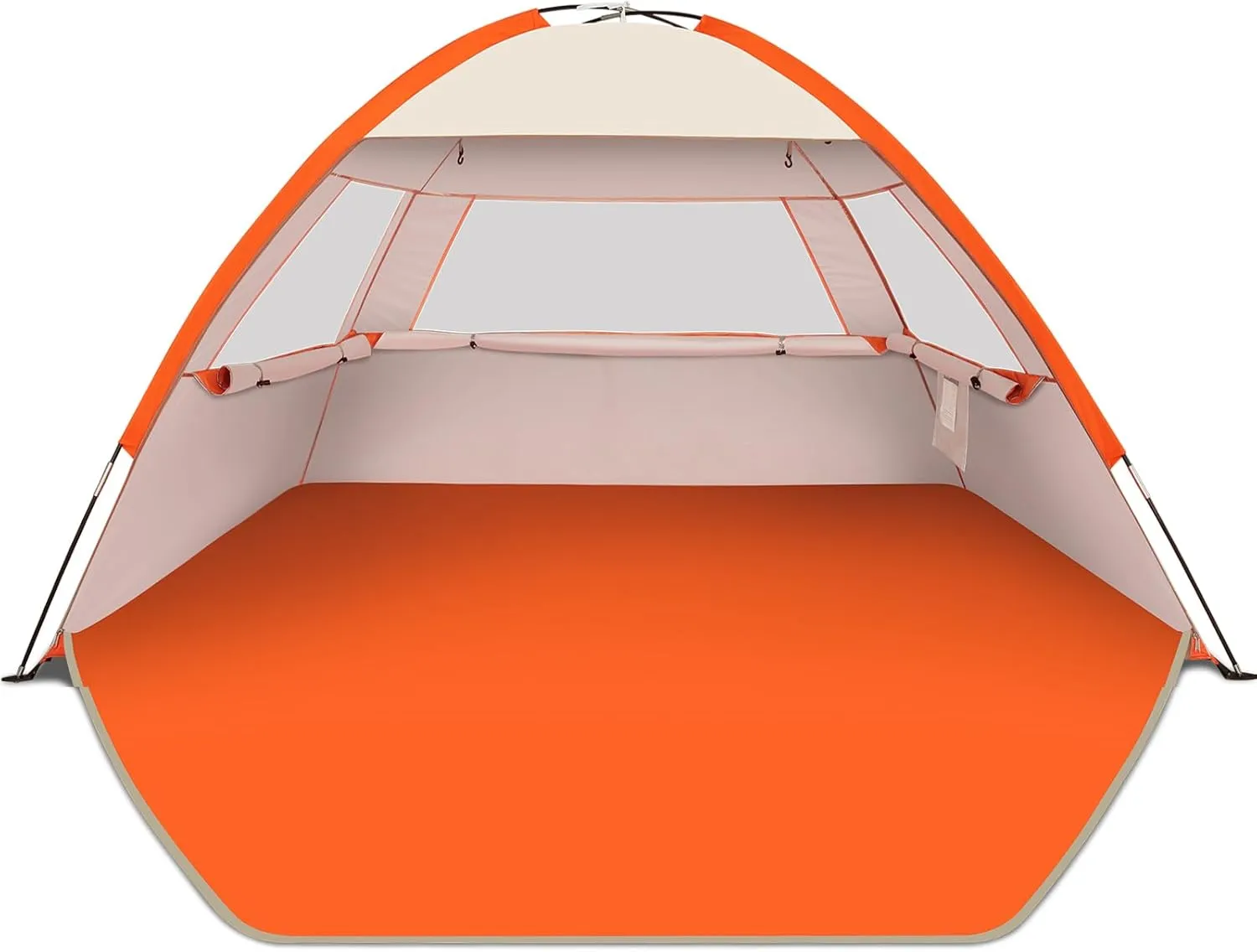 Gorich Beach Tent Sun Shelter for 3/4-5/6-7/8-10 Person with UPF 50 UV Protection, Lightweight & Easy Setup Beach Shade Canopy, Portable Beach Shade Tent Beach Cabana