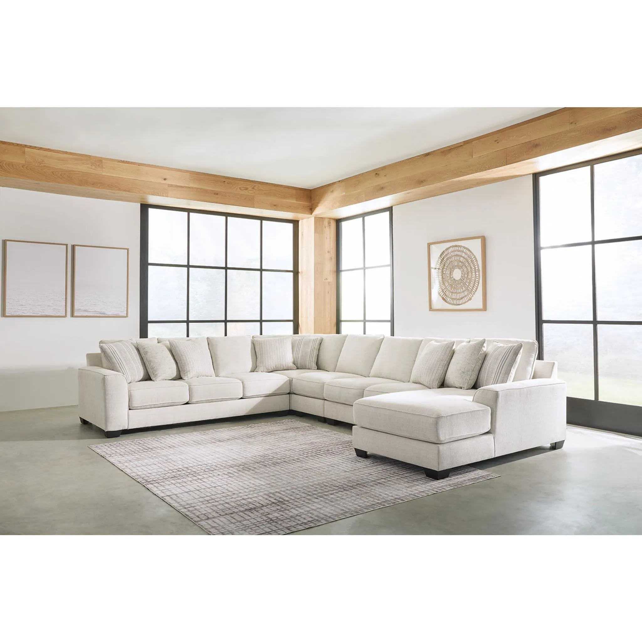 Lerenza-Exclusive 5 Piece Sectional with Chaise